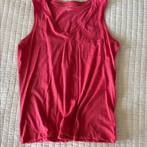 Women's Lt Red Sleeveless Top